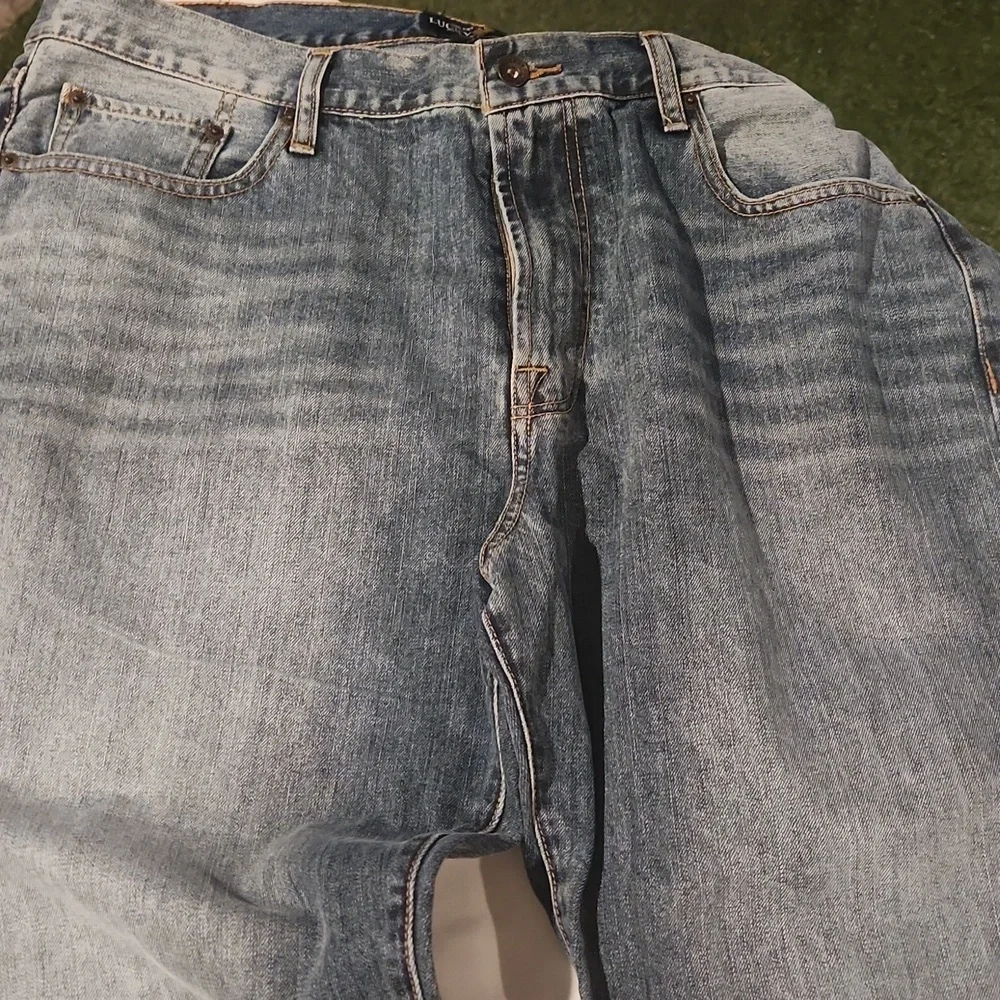 Lucky Brand Blue Relaxed Fit Jeans with Vintage Appeal